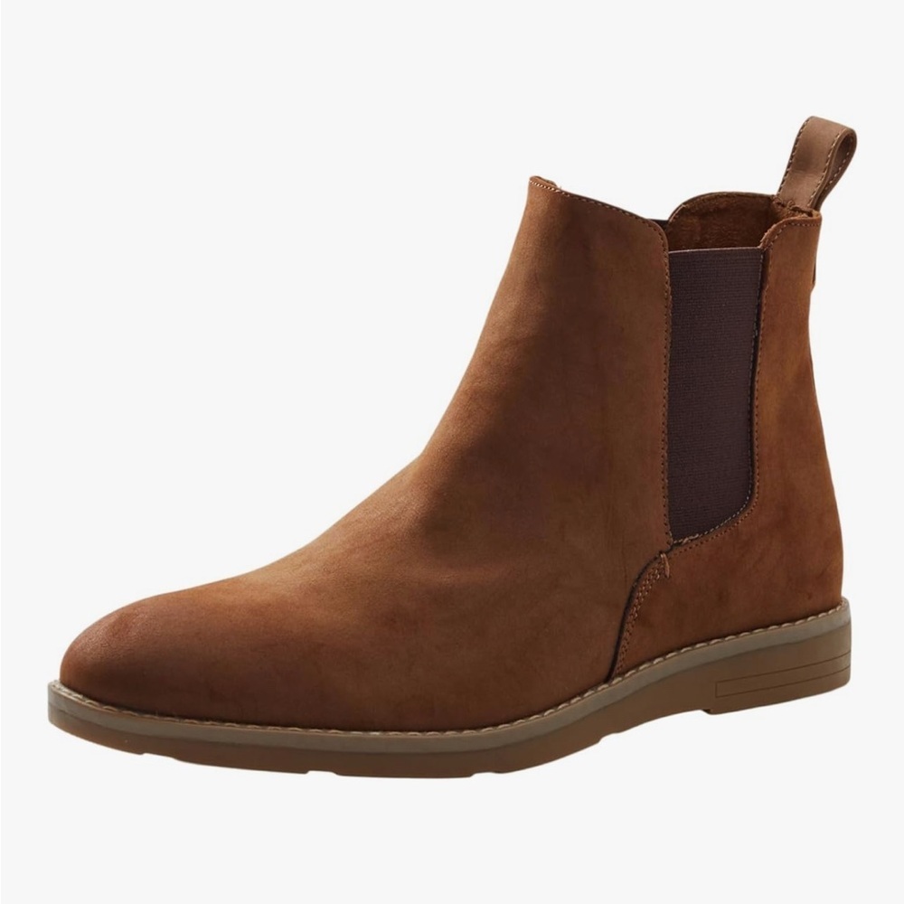 Kenneth Cole Suede Men's Brown Chelsea Pull On boots- size 15